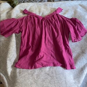 Cut out shoulder blouse